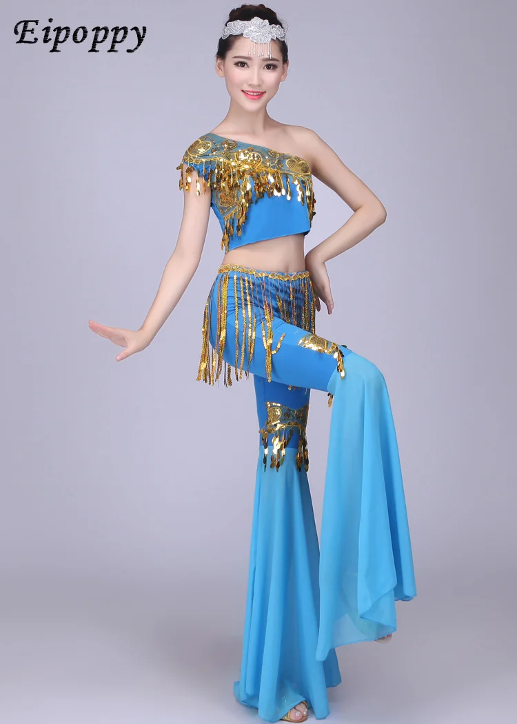 Neues Dai Tanz kostüm Pfau Tanz Minderheit Kostüm