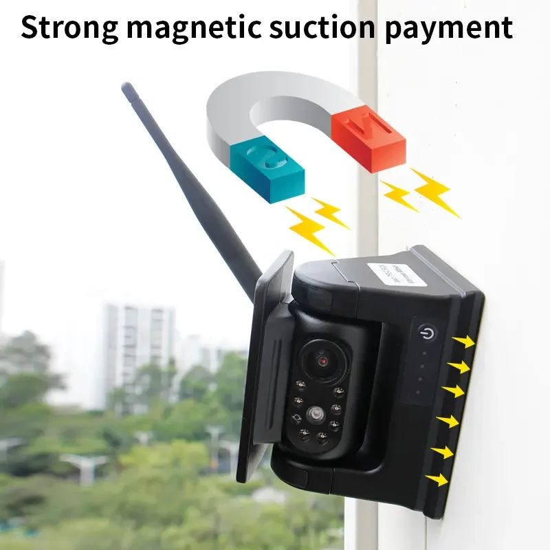 MDVR de 7 polegadas com visão traseira 1080P forte sistema de segurança de ônibus de caminhão magnético solar sem fio de backup