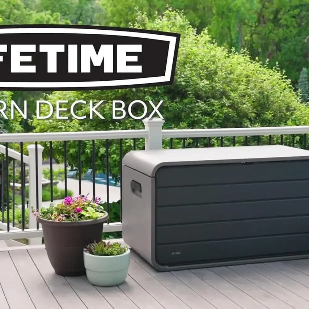 Large Outdoor Storage Deck Box - 165 Gallon Capacity