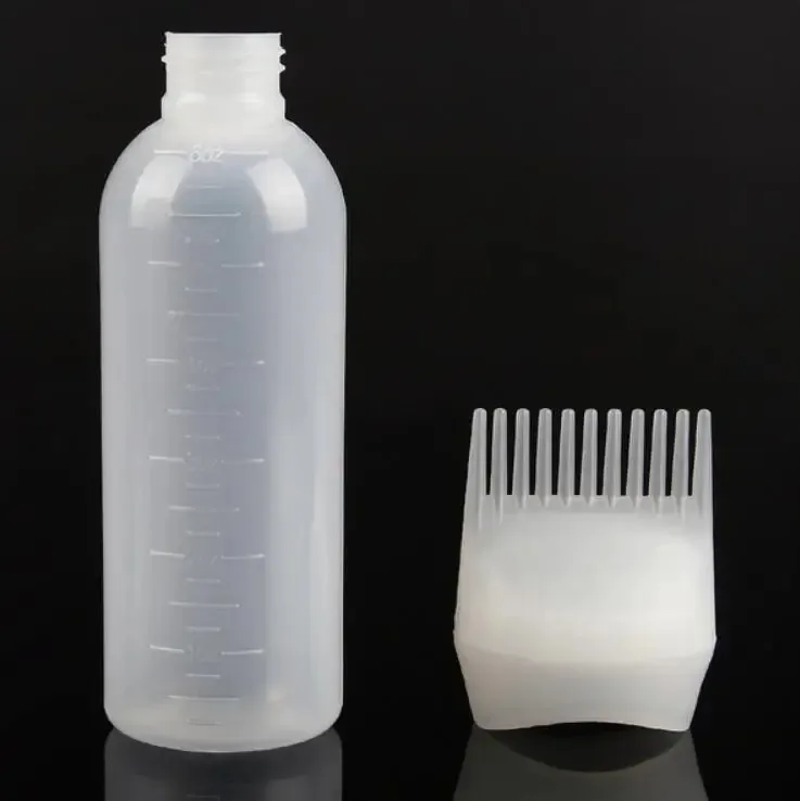 Salon Hair Dye Refillable Bottle Applicator Comb Multicolor Plastic Dispensing Oil Hair Coloring Hairdressing Barber Accessoies image 4