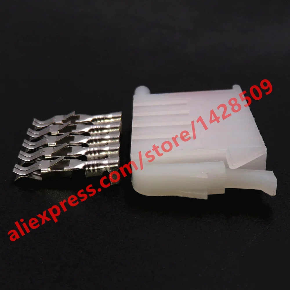 1 Set 5 Pin Car Wiring Connector With Terminal 357955968A 3.5 Series White Auto Plastic Housing Plug