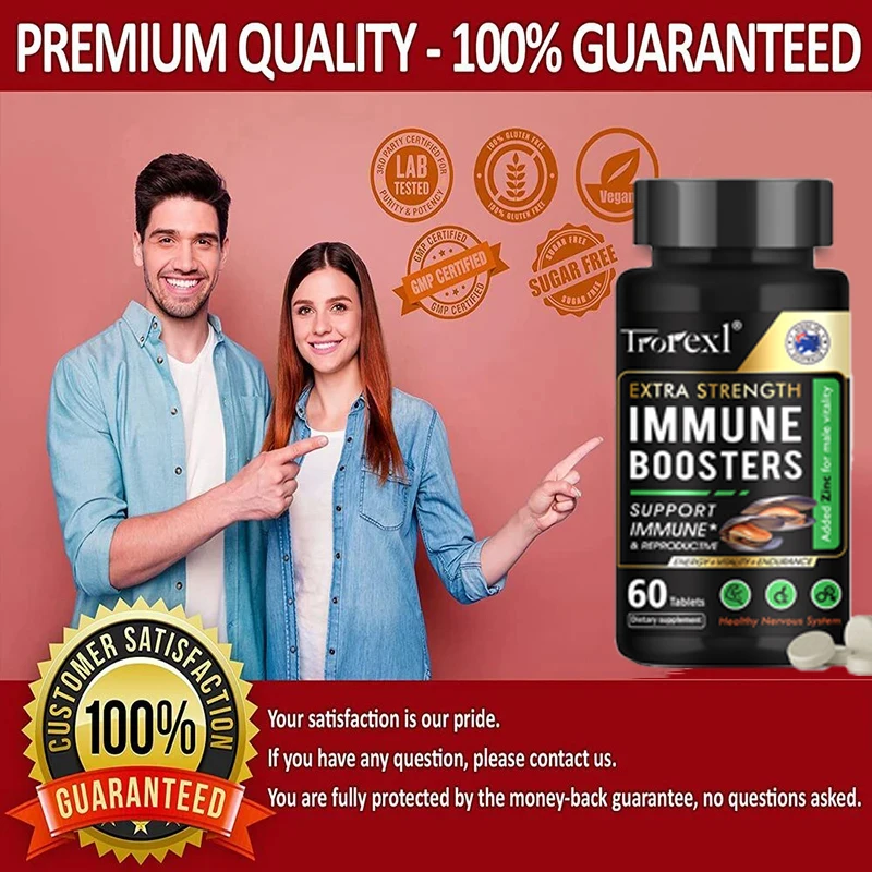 Oyster Tablets, Zinc Supplement, Supports Reproductive Health Natural Energizer