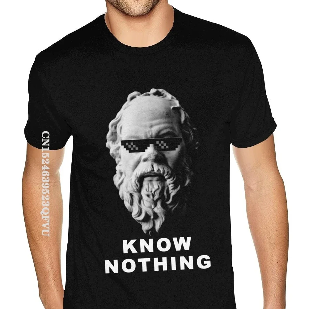 Tall Size Socrates T Shirt Homme Simple Design England Style Tshirts Men Sexy Male Shirts 80s Vintage Tee Shirt Best Gift