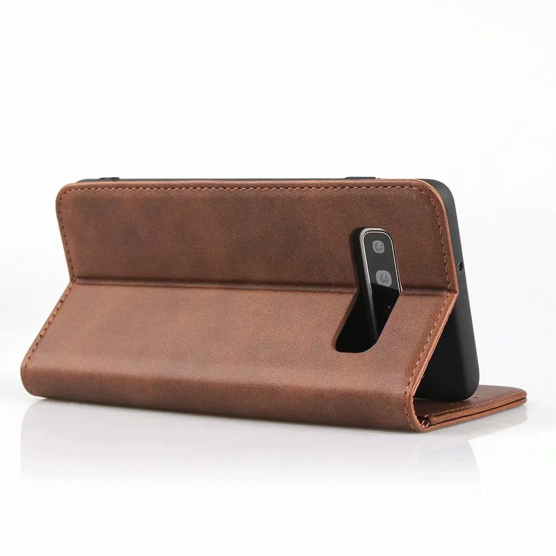 Leather case for Samsung Galaxy S10 / S10E / S10 Plus 5G Flip case card holder Holster Magnetic attraction Cover Wallet Case