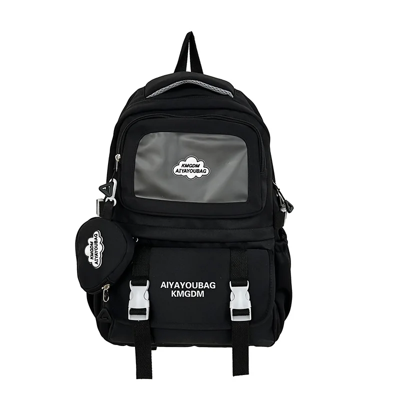 Large Capacity Backpack  School Bag with Coin Wallet bagpack Girls Backpack Trendy Large Capacity Outdoor Travel Bag