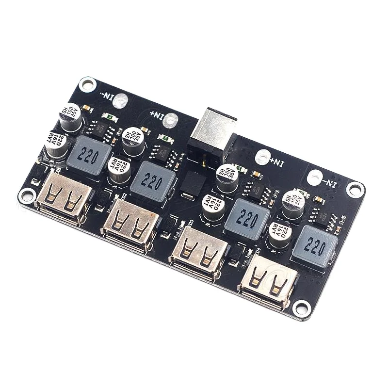 4-way fast charging module 12V24V to QC3.0 fast charging single USB mobile phone charging board