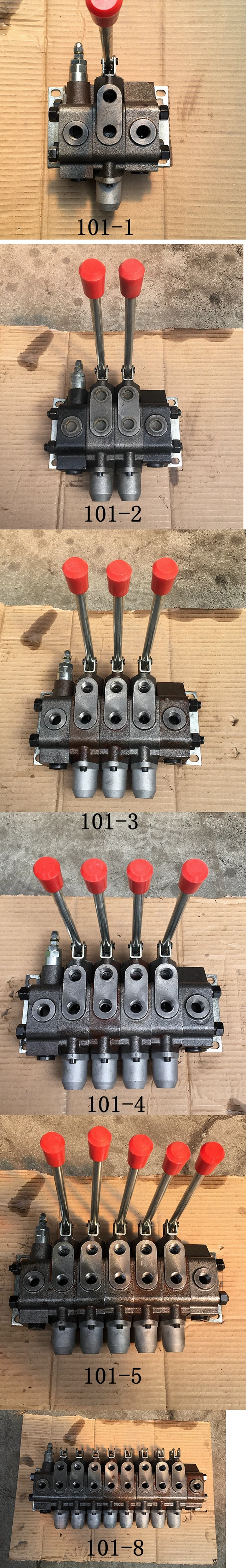 Hydraulic multi way valve, manual valve, ZS-L101-1 to 12 link multi way directional valve distributor