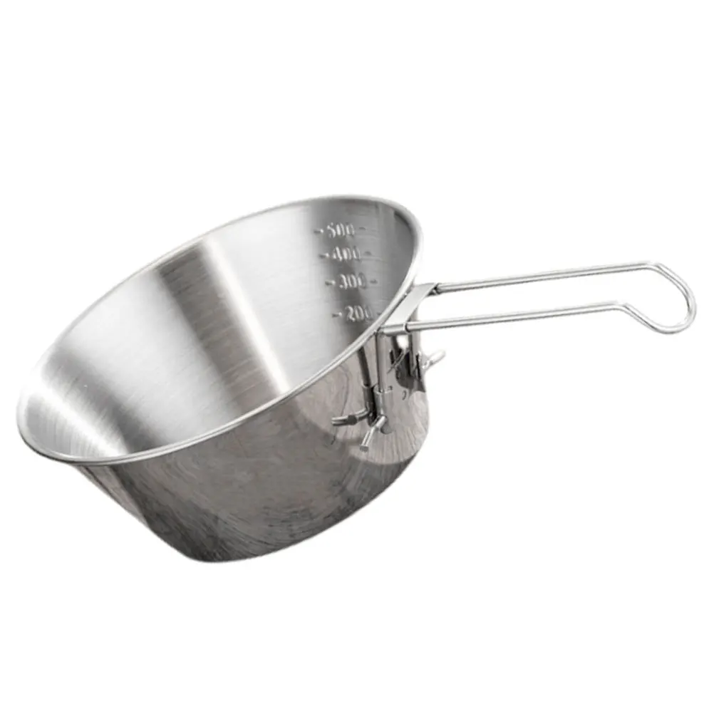 

Gatuida 1 Set Camping Bowl Titanium Mug Stainless Steel Cookware for Outdoor Picnic Hiking Backpacking Travel Espresso Cup