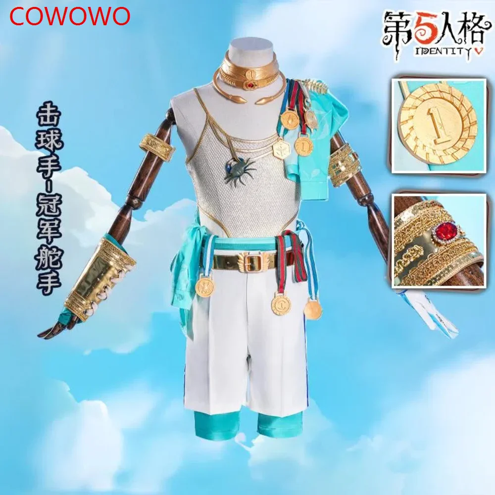 COWOWO Identity V Ganji Gupta Batter Men Cosplay Costume Cos Game Anime Party Uniform Hallowen Play Role Clothes Clothing