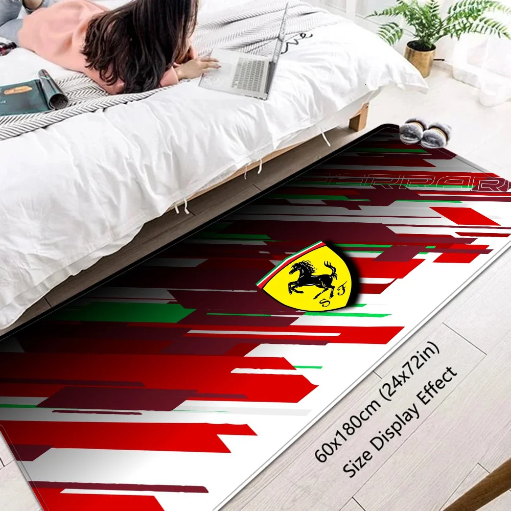 Car HD Logo Fin-Ferraris-i Door Mat Kids Room Bedroom Decoration Balcony Anti-Slip Doormat Living Room Doormat Area Rug