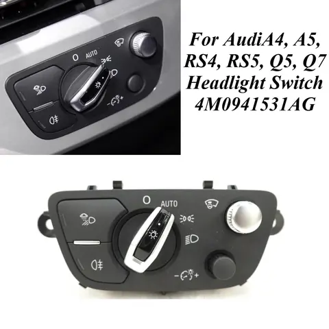 아우디 A4 A5 RS4 RS5 Q5 Q7 2015-2023 헤드라이트 스위치 어셈블리 4M0941531AG 교체 조명 제어 자동차 전기 부품