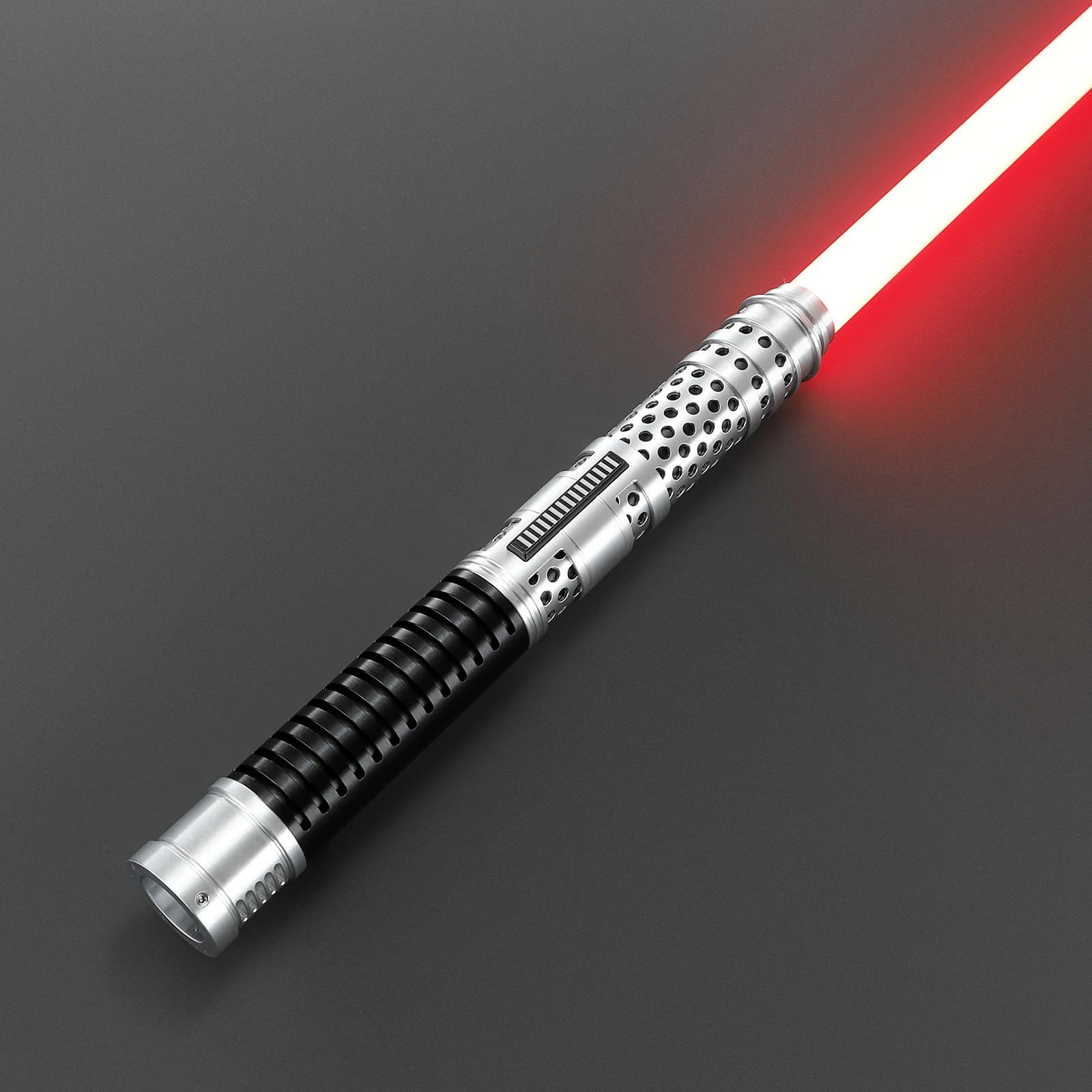 DamienSaber Sable de Luz Darth Maul con Empuñadura Metálica, Sable de Luz para Duelos Intensos con Cambio Infinito de Color y 34 Sonidos