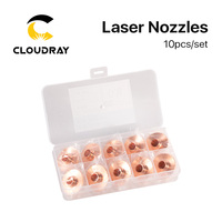 Cloudray 10PCS/Lot Laser Nozzle Single Double Layer Dia.28mm Caliber 0.8 - 6.0mm for Precitec WSX Fiber Laser Cutting Head
