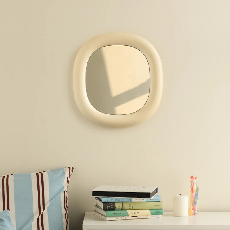 Cute Small Decorative Mirrors Round Makeup Nordic Tabletop Hanging Mirror Hand Child Ozdoby Do Pokoju Lustro Home Decor YX50JZ