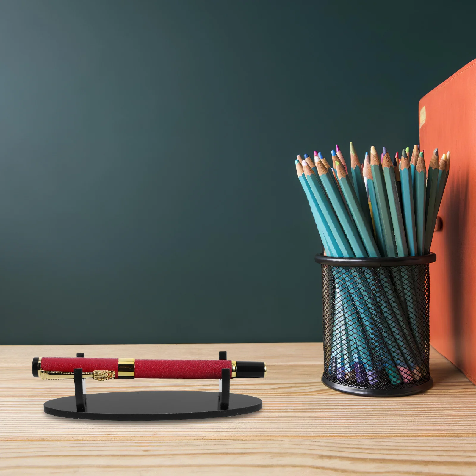 

4Pcs Acrylic Pen Stand Stylish Portable Desktop Organizer Makeup Brush Holder Pencil Cup Stationery Storage Hairbrush Holder