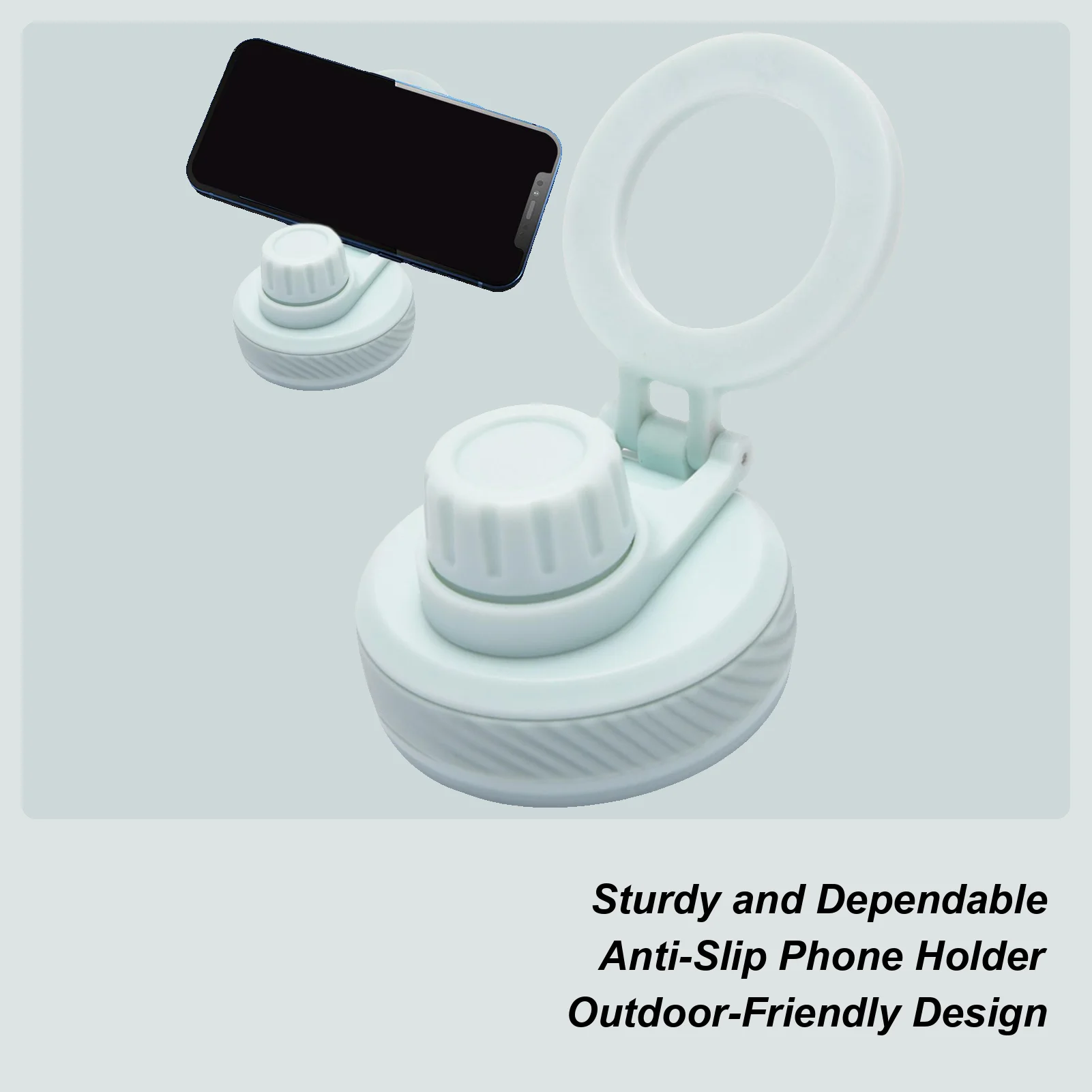 

Water Bottle Cell Phone Holder Non-slip Water Bottle Cover With Magnetic Phone Holder Shock-resistant Cup Lid Smartphone Rack