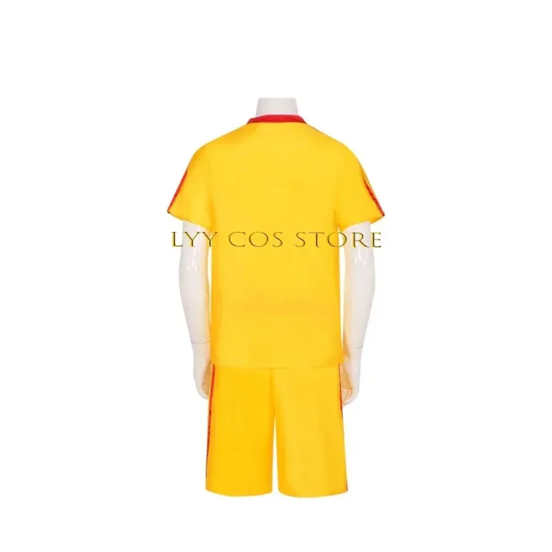 Anime Crazy Dodgeball Cosplay Yellow Jersey Adult  Average Joe's Uniform Costume Dodgeball Sweat Suit Competition Outfit Women