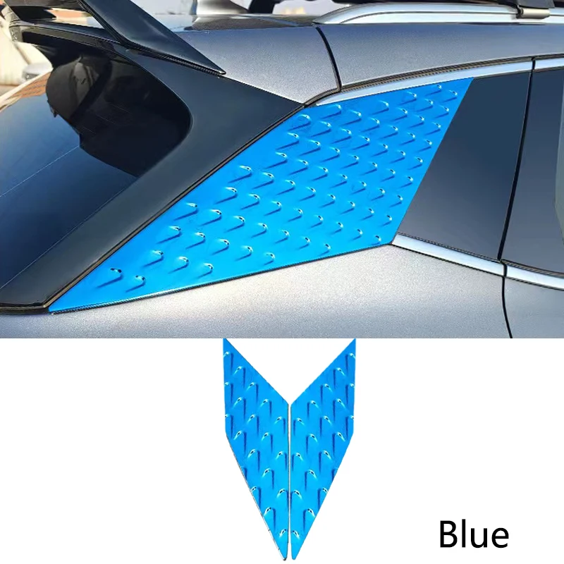 For BYD ATTO 3 Yuan Plus 2022-2023 Rear Spoiler Wing Window Triangle Trim Cover Trim ABS Plastic Auto For BYD ATTO 3 Accessories