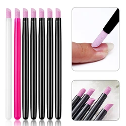 5Pcs Quartz Pen Nail  Cuticle Pushers Nail Polish Manicure Stick Nail Files Grinding Pen Dead Skin Remover for Natural Nail