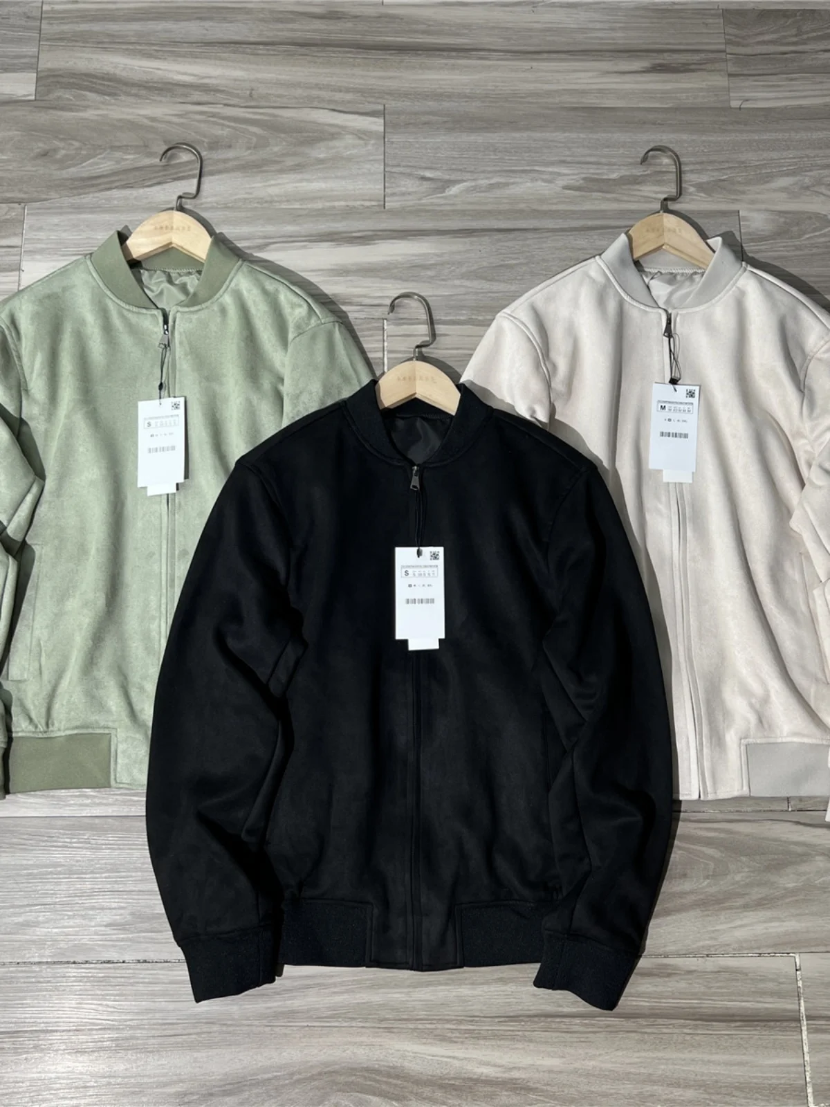 

Мужская модная куртка-пилот из замши с воротником-бомбером, с нашивкой-ножницей, трендовая осенне-зимняя верхняя одежда