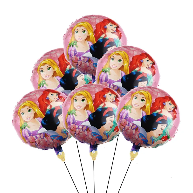 Disney księżniczka motyw balon śnieg biała syrenka księżniczka dzwon Sofia kopciuszek z balonów foliowych dekoracja urodzinowa dziewczyny