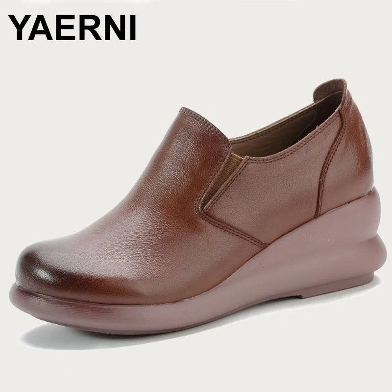 

Women's Plus Size Flat Shoes Casual Mesh Breathable Lightweight Cow Leather Shoes Women Mom Gift Shoes