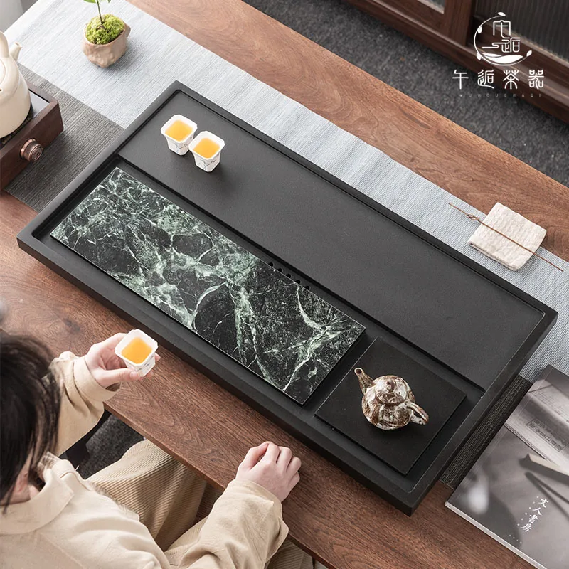 

Modern Stone Tea Tray Office Ceremony Decorative Valet Gift Fashion Serving Tea Tray Unusual Bandejas Lounge Suite Furniture