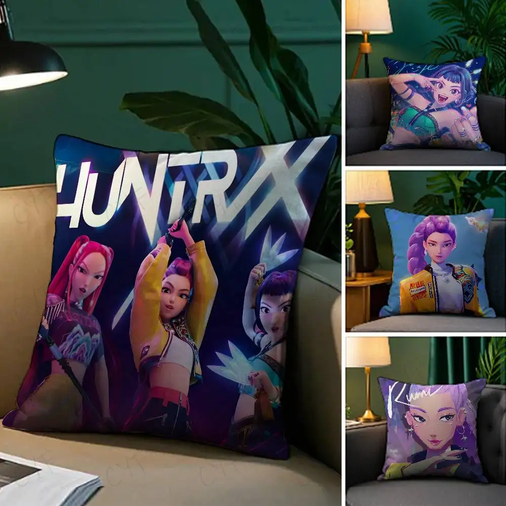 

Hot KPop D-Demon H-Hunters Pillow Case Custom Printed Brushed Fleece Pillow, Baby Skin-Touch, Eco-Friendly Dye-Sublimation Cushi