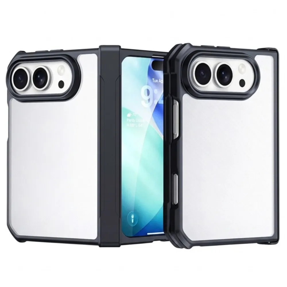 Xundd for iPhone Duo Case Built-in Screen Protector Shockproof Camera Hinge Protection Cover