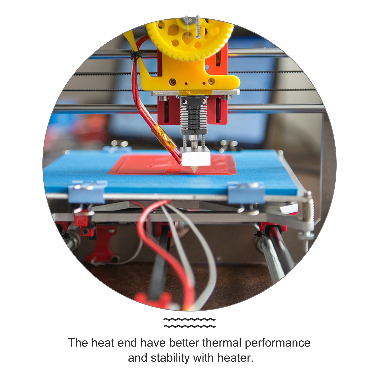 

1 комплект, комплект головки экструдера с горячим концом для 3D-принтера, новейшая технология, стабильная, надежная работа, простота в эксплуатации, поставка 3D-принтера