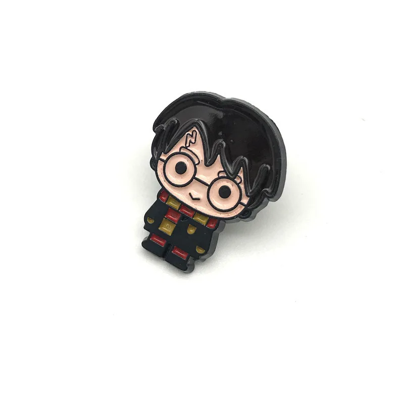 Harried Anime Creative Magic Brooch Cartoon Figure Potters Hermione Malfoy Metal Badge Clothing Anti-slip Pin Women Fashion Gift