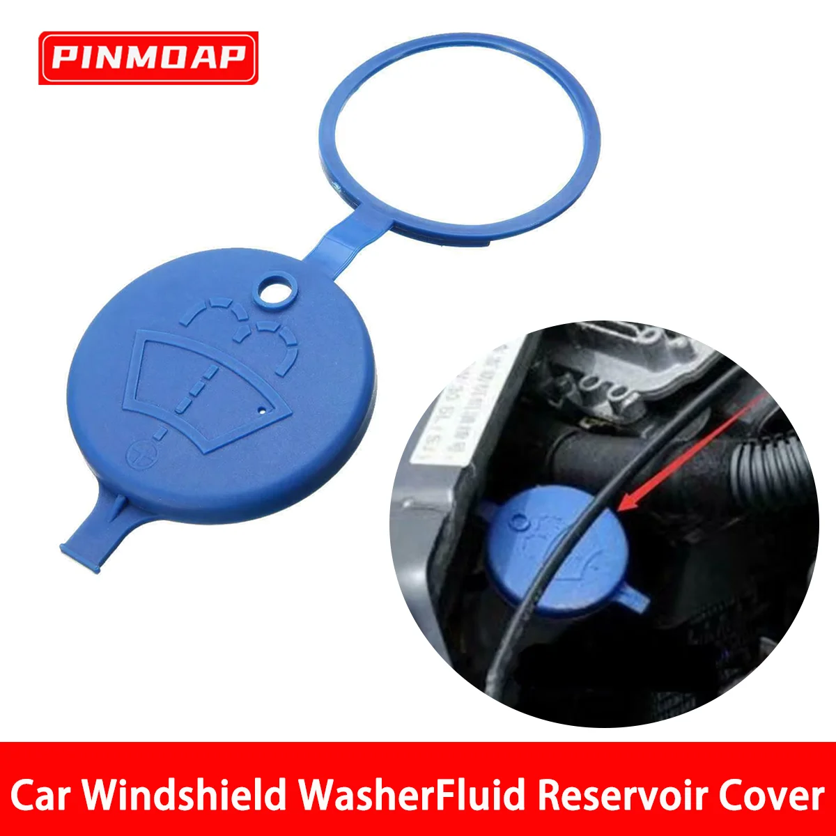 Applicable For Peugeot 206 207 208 1998-2012 Year's Car Windshield Washer Fluid Reservoir Blue Tank Cap M103710000 643232