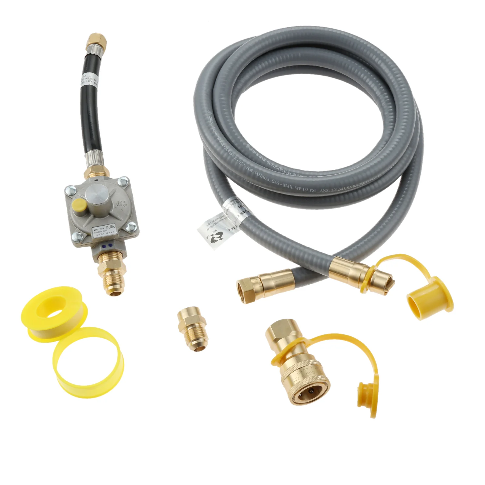 1Set 10FT Natural Gas Hose Regulator Kit Replacement for KitchenAid Grill Outdoor Heater Smoker Fire Pit Repair Parts view 5