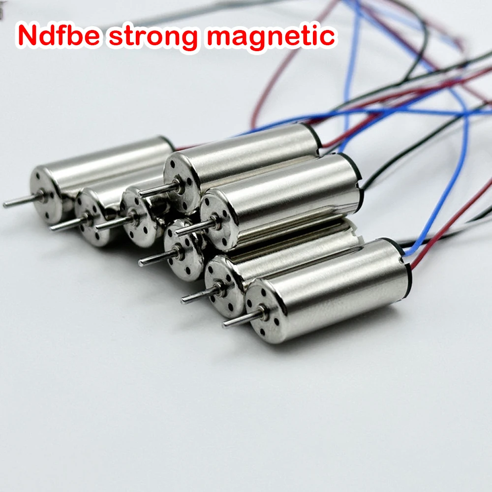 Mini 716 Coreless Motor DC 3.7V 56000RPM High Speed Ndfbe Strong Magnetic Motor Micro 7mm*16mm Motor Aircraft Model RC Drone