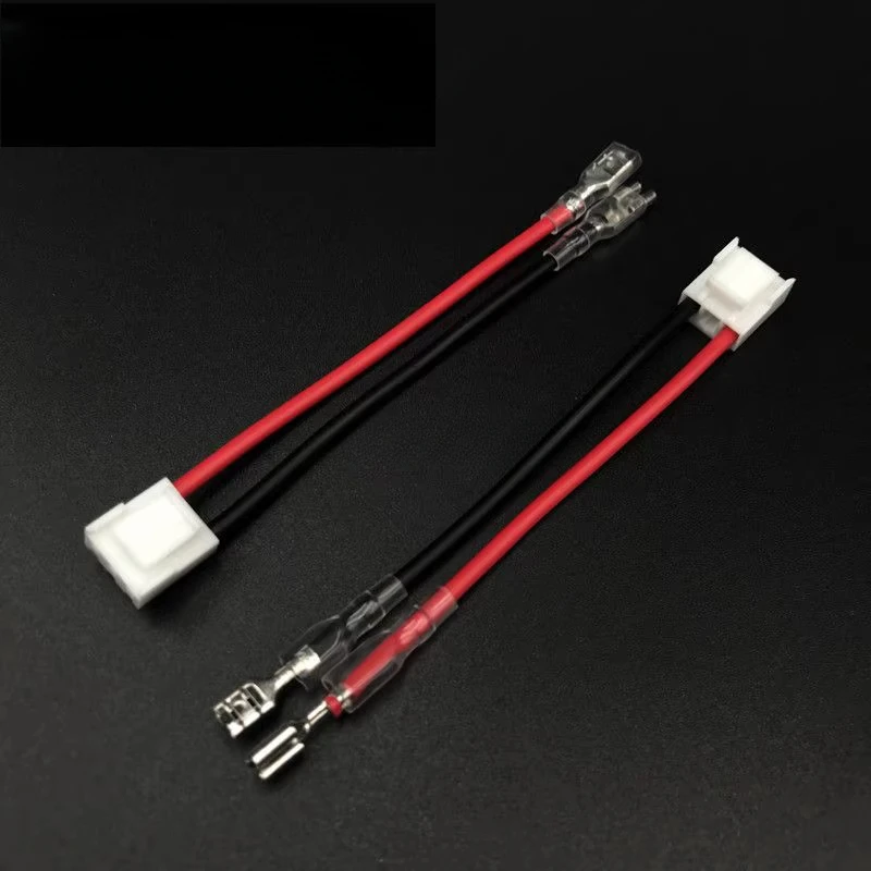 10pcs VH 3-P Open Barrel 3A 2Pin Hollow to 2.8mm/4.8mm/6.3mm Spring Spade Tab Terminal Double-Ended 18AWG 30cm Cable Assembly