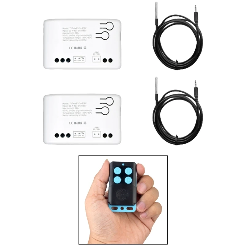 درجة حرارة المنزل تبديل التحكم عن بعد ترموستات طاقة مراقبة الطاقة 433 ميجا هرتز K1KF