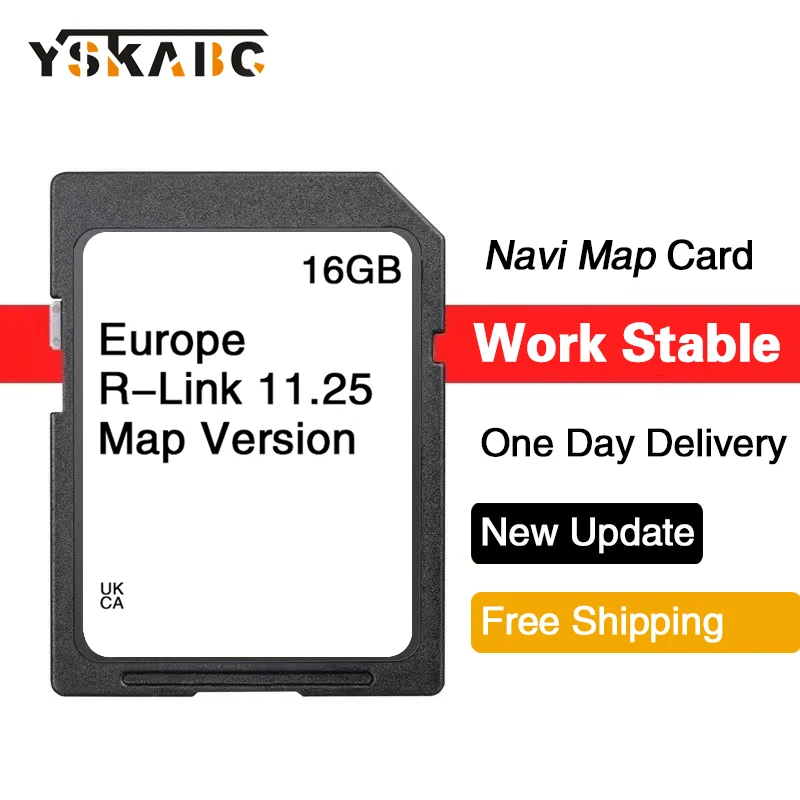 SD 카드 R-Link 11.25 Carminat Sat Nav 2024 지도 GPS 내비게이션, 유럽, 영국, 르노 플루언스 시닉 조, 16GB