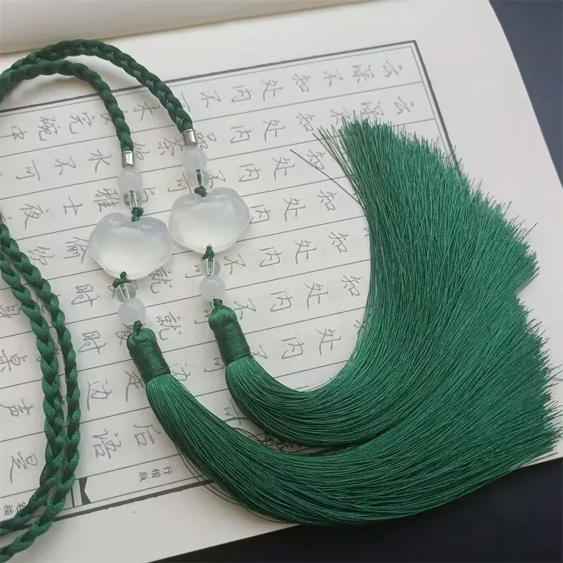 Accesorio de cintura Hanfu, colgante de borla, cadena de cuerda para la cintura, adornos de cintura Vintage chinos para mujer, colgante de Jade, paso prohibido para hombres