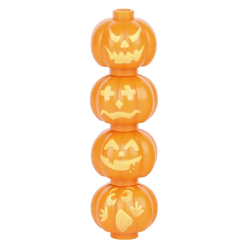 MOC 1PCS 51270 Printed Halloween Funny Lanterns Building Blocks Festival Dcorations Brick Particle Toy Children Halloween Gifts