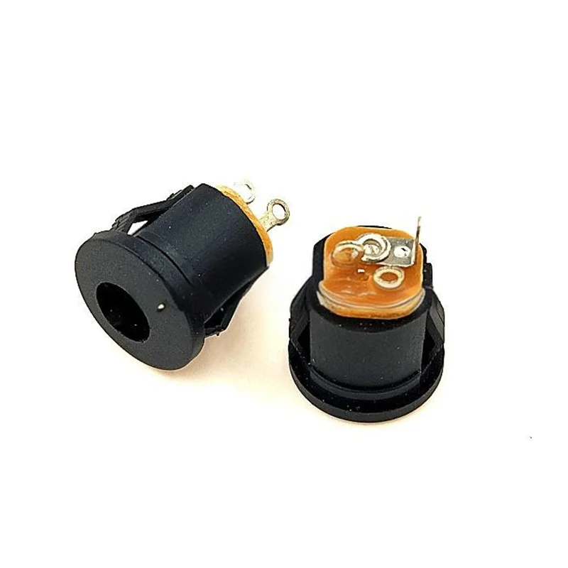 10PCS DC022K DC Power Socket, Circular Bayonet Mount, 5.5x2.1mm Female Connector Charging Port