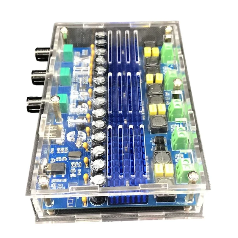 

ABJF-XH-A310 Bluetooth 5.0 Amplifier Board TPA3116D2 4 Channel Digital Power Audio AMP Dual Bass Subwoofer Home Theater