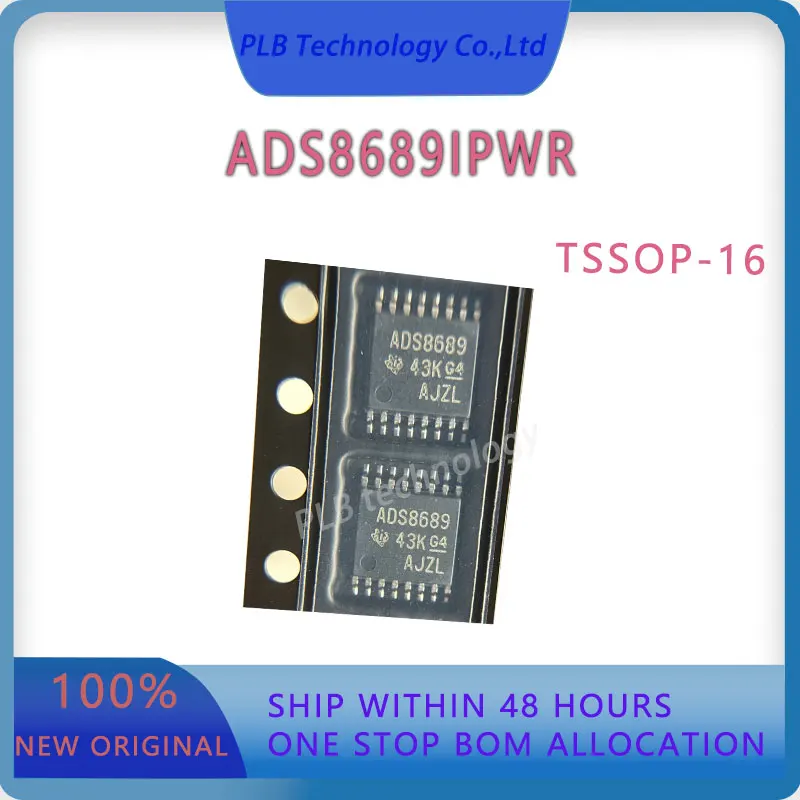 

2 шт./лот ADS8689 ADS8689IPWR TSSOP-16 16-битные 100kSPS 1-канальные АЦП-преобразователи данных, оригинальные, новые микросхемы в наличии