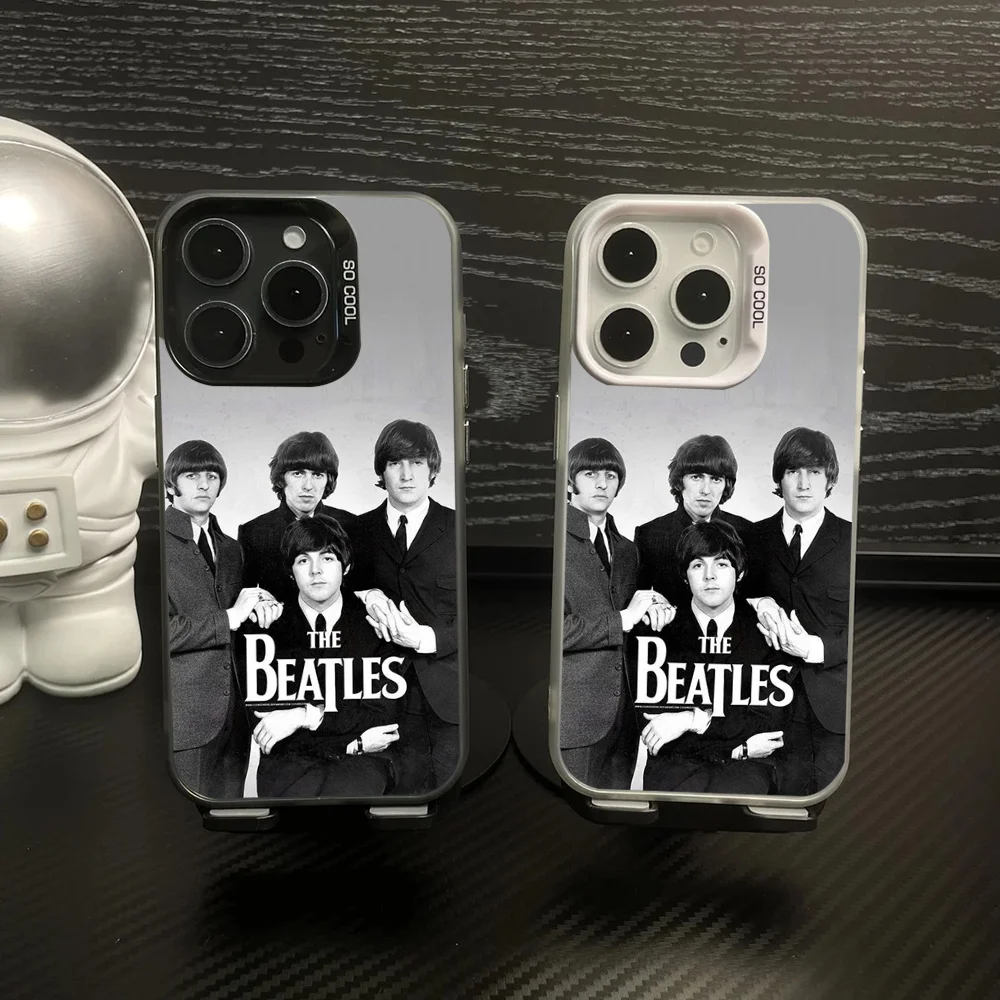 The Band B- BeatlesS Let It Be Phone Case IMD Color Silver Shell For IPhone 16 15 14 13 12 11 Pro Max Plus