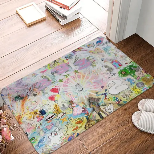 드레인 갱 블레이드 333 앨범 커버 러그 카펫, 킬림 매트 리프 