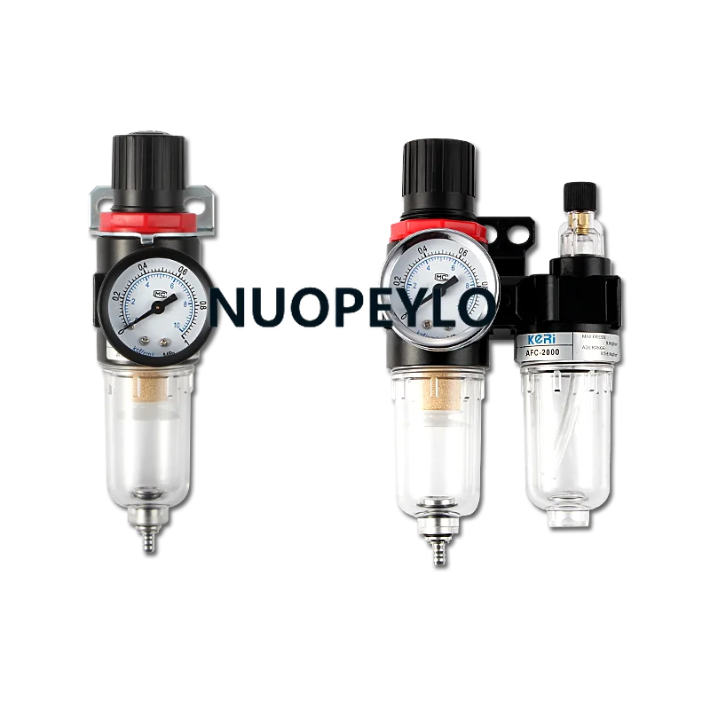 AFC2000 AFR2000 + AL2000 G1/4 air compressor oil and water separator  filter is used to reduce the pressure valve regulator