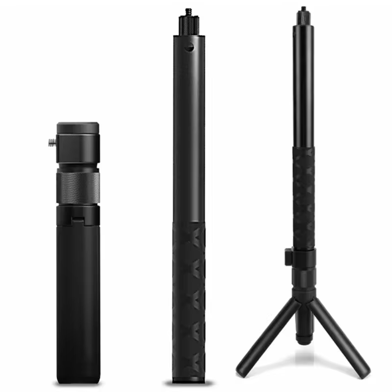 מקל סלפי נסתר Vamson עבור Insta360 X3 זמן כדורי סובב טריפוד נייד עבור Insta 360 ONE X2 ONE RS GoPro אביזרים