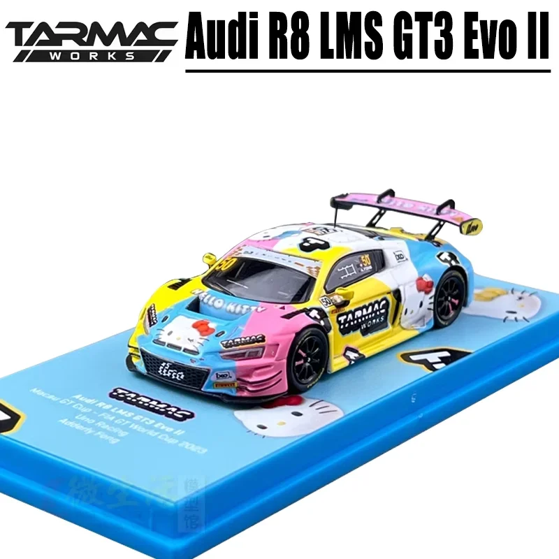 Tarmac Works 1/64 Audi R8 LMS GT3 Evo II Legering Speelgoed Motorvoertuig Diecast Metaal Model Geschenken