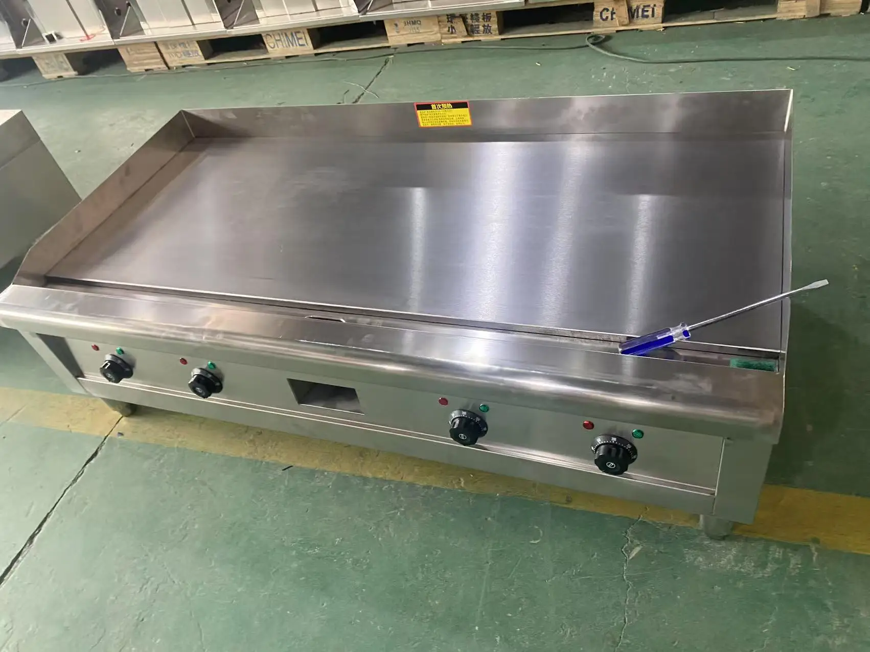 Most Popular Commercial Griddle Stainless Steel Electric Flat Top Grill For Restaurant Equipment