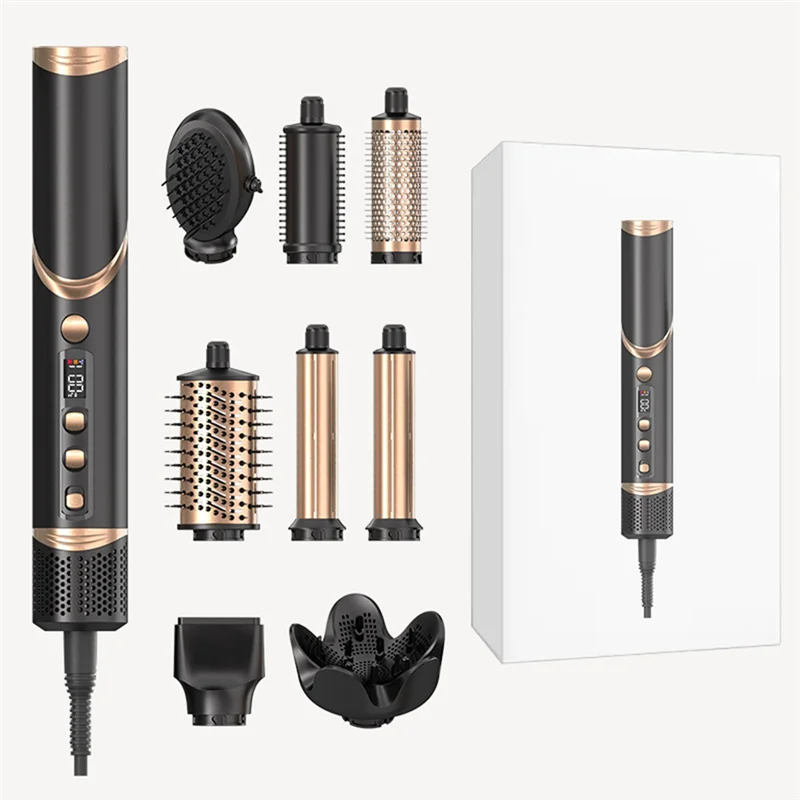 Folding Hair Dryer Negative Ion Home Hot Air Comb Set Wind Salon Hair Styler Tool Professional Hair Dryer EU Plug,A