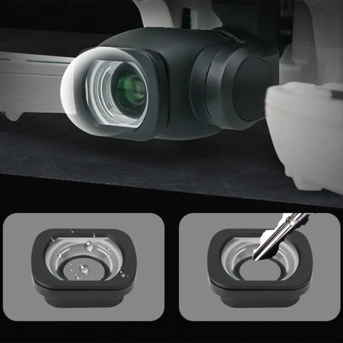 Objectif grand angle pour DJI FLIP, cadre anti-rayures et anti-salissures, accessoires pour drone